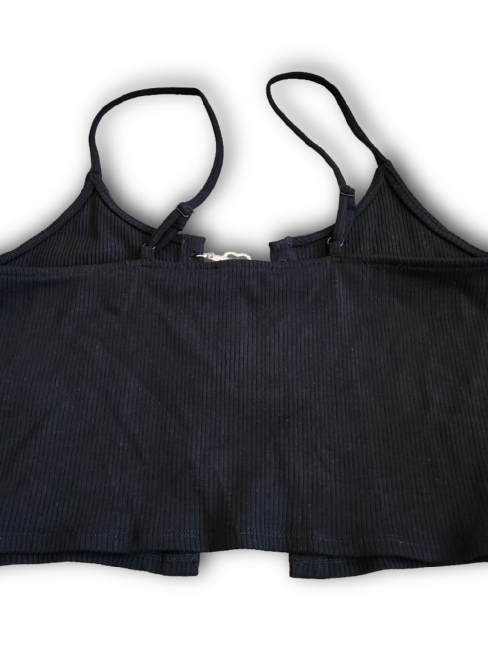 Forever 21 Ribbed Rhinestone Heart Cami Top - Size S